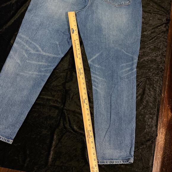 Lucky Brand Jeans Womens Size 18/34R Blue Drew Mom Taper Embroidered Butterfly - Picture 12 of 13